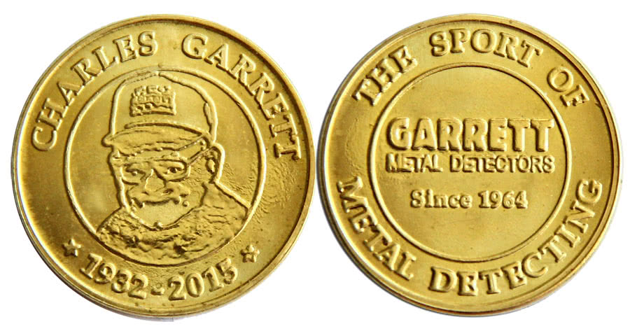Юбилейная монета Garrett посвященная отцу основателю Чарльзу Гарретту