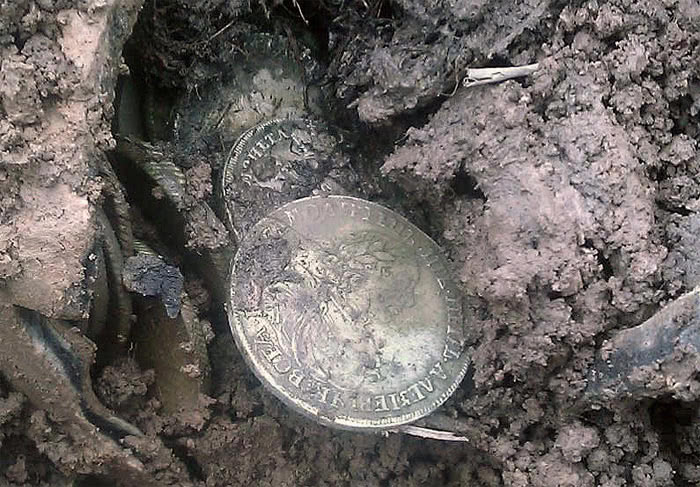 Находки монет найденные с помощью металлоискателя Teknetics EuroTek-8