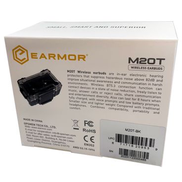 Активные Bluetooth беруши Earmor M20T (Черные)
