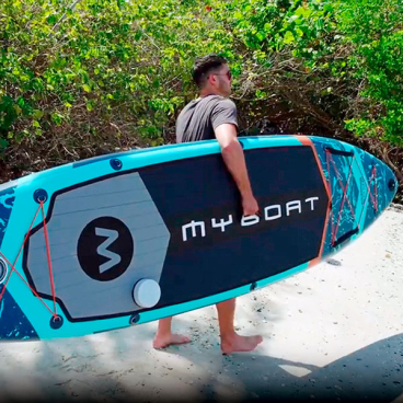 САПБОРД MYBOAT BASS HUNTER FISHING PRO 11'6'' (сиденье + весло + лопасть + адаптер для удочки)