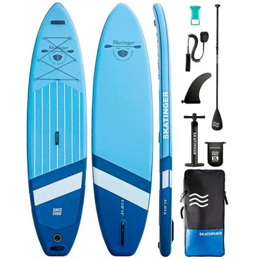 Надувная SUP доска SKATINGER CRUISER BLUE 11.6' (стандартный комплект)