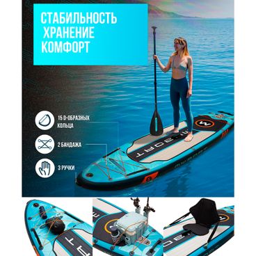 Надувная SUP доска MYBOAT WATER RUNNER BLUE 10,6