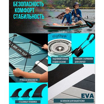 Надувная SUP доска MYBOAT WATER RUNNER BLUE 10,6