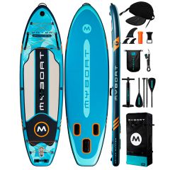 Надувная SUP доска MYBOAT WATER RUNNER BLUE 10,6" (расширенный комплект Pro)